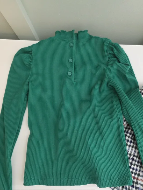 The Beaufort Bonnet Company Plaid 4t Skirt & Janie And Jack Green Blouse Outfit - Picture 7 of 7